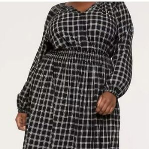 Lane Bryant Black and White Plaid Dress   NWT Size 18